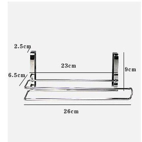 image-Cabinet door back hanging paper towel rack
