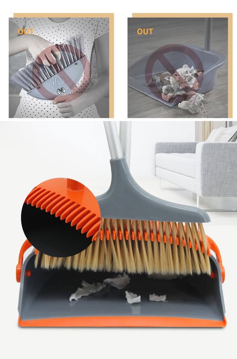 image-East New Fashion Luxury Broom Dustpan Combination Set Foldable Cleaning Tools House Helper