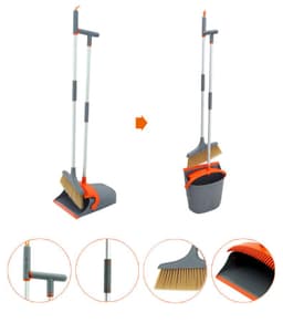 image-East New Fashion Luxury Broom Dustpan Combination Set Foldable Cleaning Tools House Helper