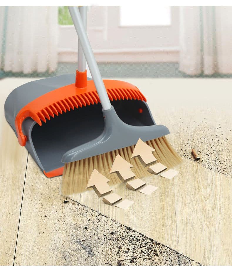 image-East New Fashion Luxury Broom Dustpan Combination Set Foldable Cleaning Tools House Helper