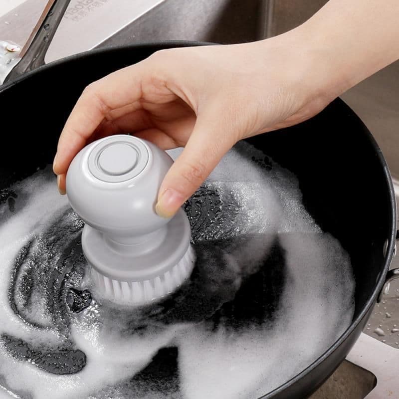 image-Cleaning Brushes Dish Washing Tool Soap Dispenser Refillable Pans Cups Bread Bowl Scrubber