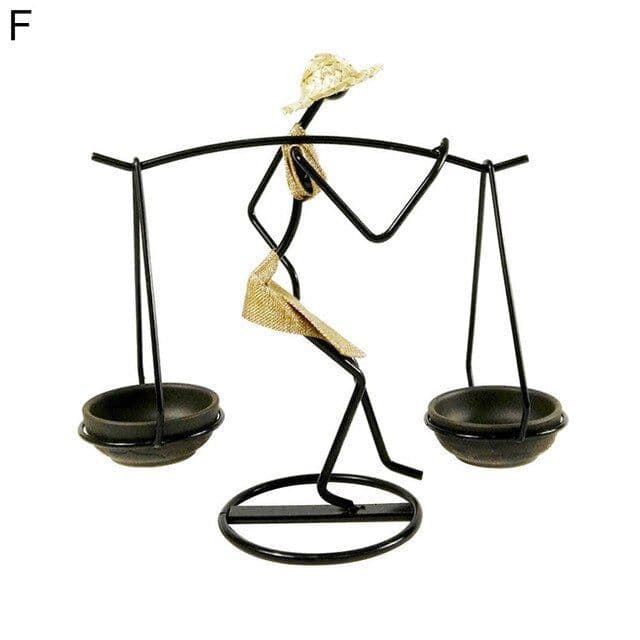 image-Candle Holder Romantic Candle Holder Carrying Girl Decoration
