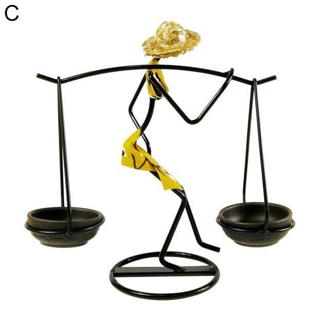 image-Candle Holder Romantic Candle Holder Carrying Girl Decoration