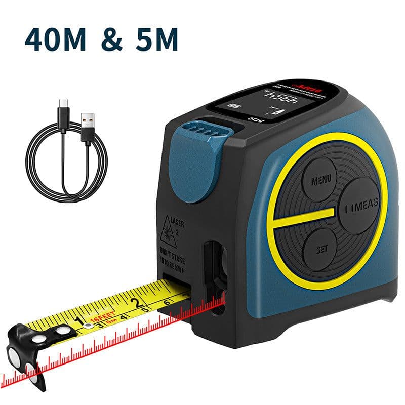 image-Infrared Laser Rangefinder Digital Display Tape Measure