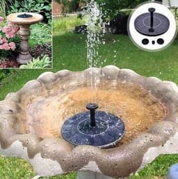 image-Solar Water Mercury Garden Miniature Floating Fountain