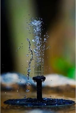 image-Solar Water Mercury Garden Miniature Floating Fountain