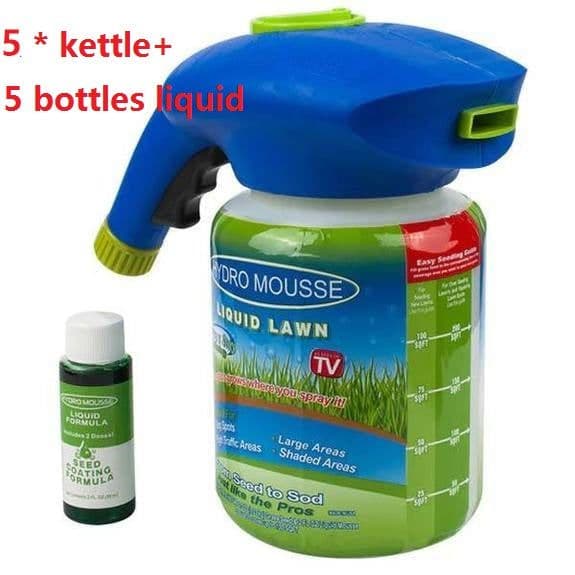 image-Liquid Lawn System Hydro Foam Professional Household Hydro Seeding Spray Device For Seed Care Garden Tools Home Garden Mousse