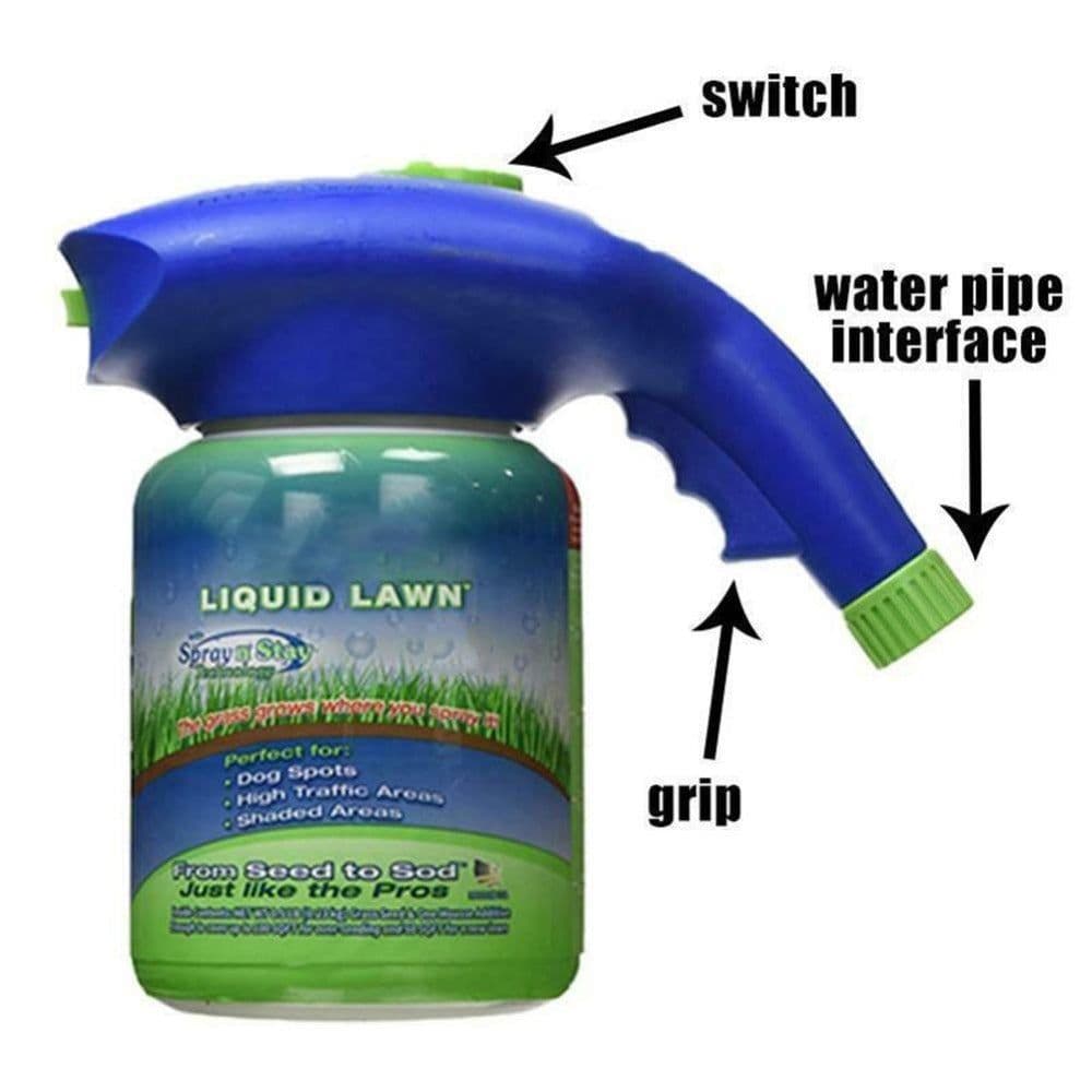 image-Liquid Lawn System Hydro Foam Professional Household Hydro Seeding Spray Device For Seed Care Garden Tools Home Garden Mousse