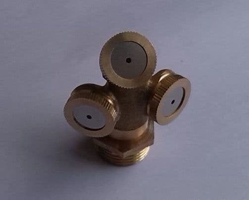 image-Mist Nozzles Water Spray Nozzle Garden Sprinkler Adjustable Spray Nozzle Brass Irrigation Fitting