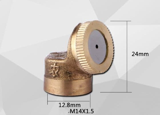 image-Mist Nozzles Water Spray Nozzle Garden Sprinkler Adjustable Spray Nozzle Brass Irrigation Fitting