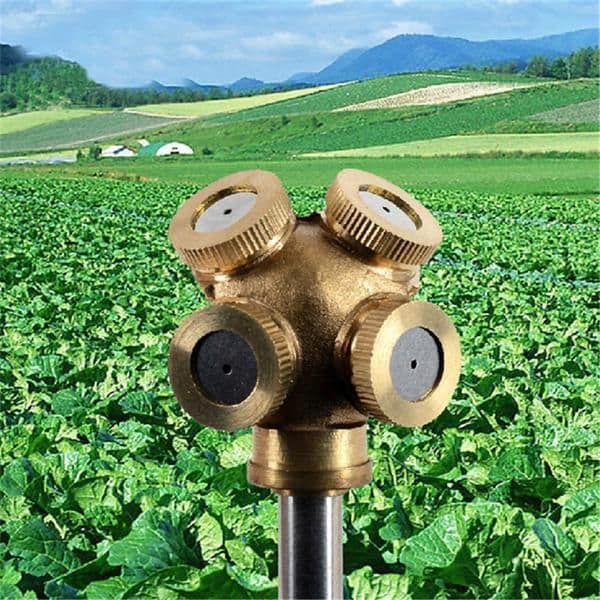 image-Mist Nozzles Water Spray Nozzle Garden Sprinkler Adjustable Spray Nozzle Brass Irrigation Fitting