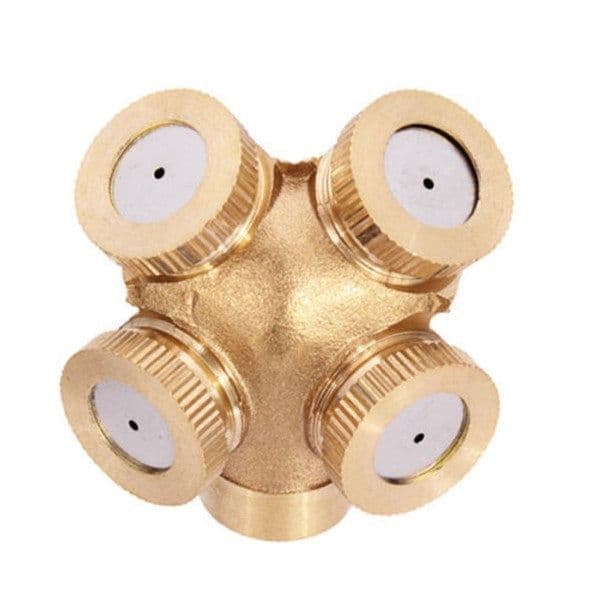 image-Mist Nozzles Water Spray Nozzle Garden Sprinkler Adjustable Spray Nozzle Brass Irrigation Fitting