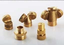 image-Mist Nozzles Water Spray Nozzle Garden Sprinkler Adjustable Spray Nozzle Brass Irrigation Fitting