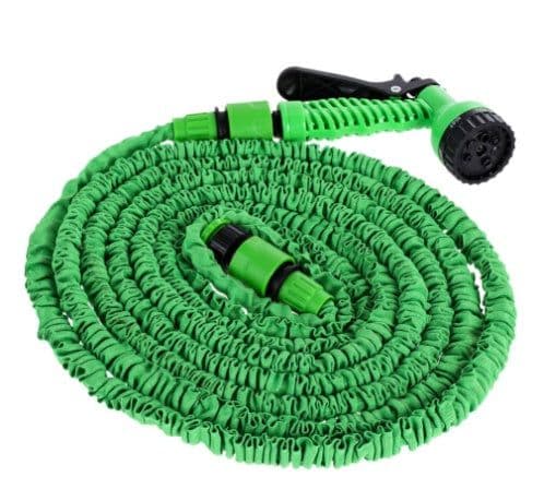 image-Latex Natural Telescopic Water Hose High Pressure Car Wash Water Gun Watering Flower Watering Vegetable Hose Summer