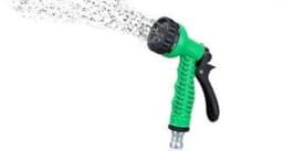 image-Latex Natural Telescopic Water Hose High Pressure Car Wash Water Gun Watering Flower Watering Vegetable Hose Summer