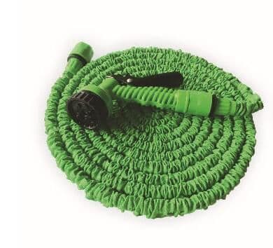 image-Latex Natural Telescopic Water Hose High Pressure Car Wash Water Gun Watering Flower Watering Vegetable Hose Summer