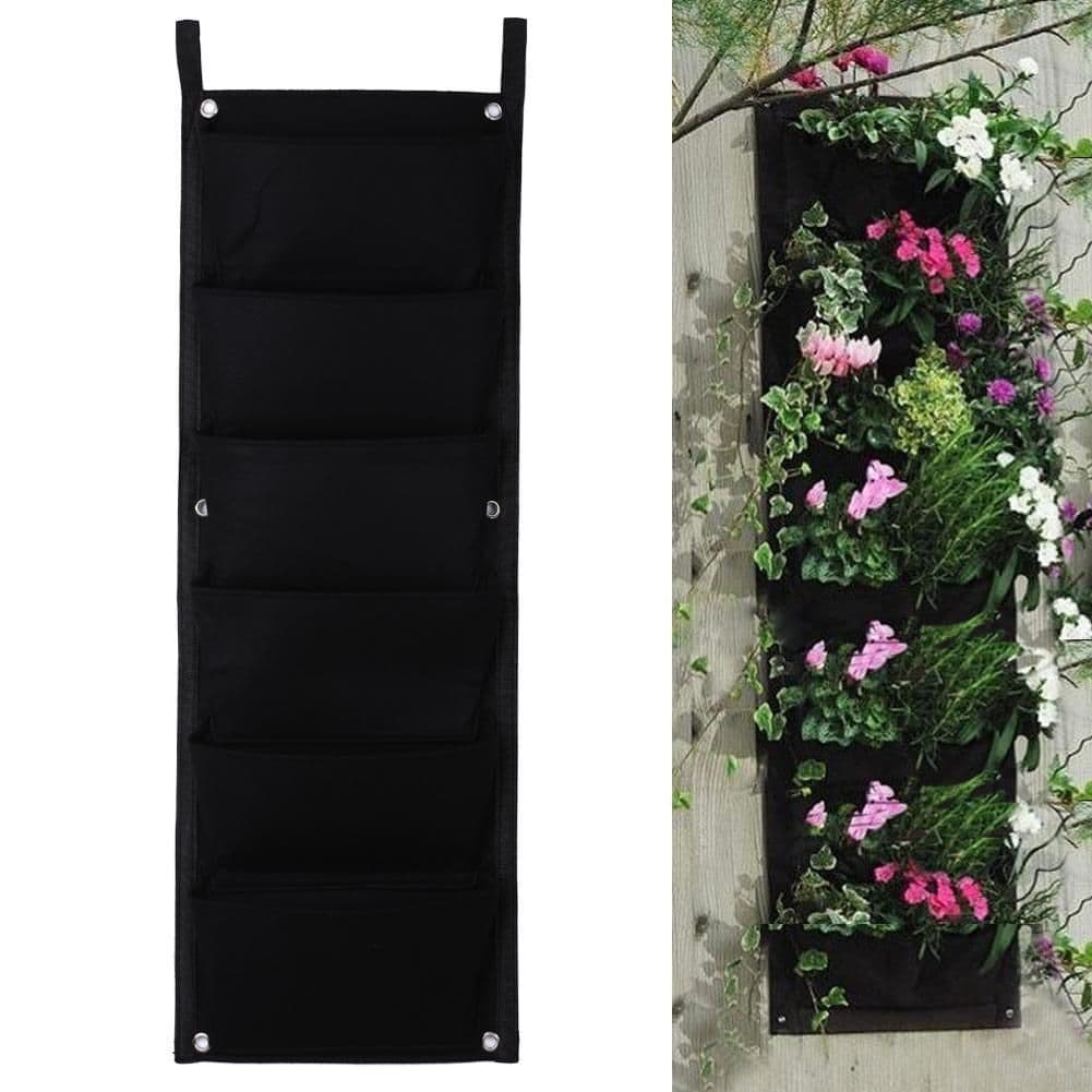 image-Wall Garden Hanging Planting Bags Vertical Outdoor Indoor Planter