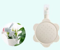 image-Small transparent curved mouth watering flower long mouth watering pot
