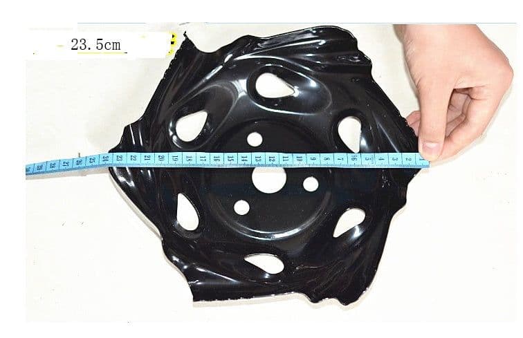 image-Metal cut lawn lawn mower wedding lawn tray garden machine lawn power tool accessories parts black