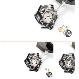 image-Metal cut lawn lawn mower wedding lawn tray garden machine lawn power tool accessories parts black