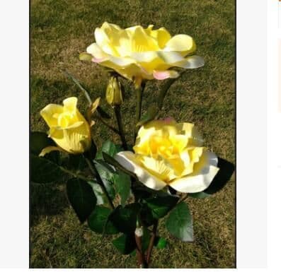 image-Solar rose lamp 3LED plug in the sun nen light garden garden light lawn light