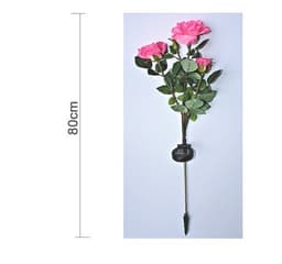 image-Solar rose lamp 3LED plug in the sun nen light garden garden light lawn light