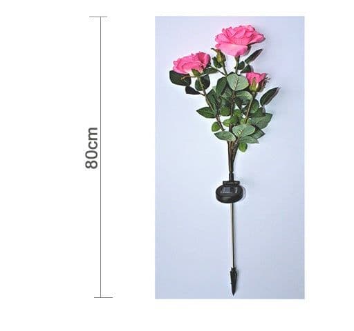 image-Solar rose lamp 3LED plug in the sun nen light garden garden light lawn light