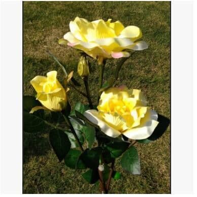 image-Solar rose lamp 3LED plug in the sun nen light garden garden light lawn light