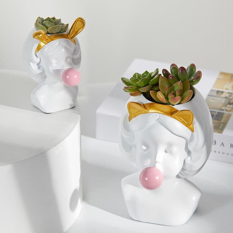image-Succulent plant pot interior decoration flower pot