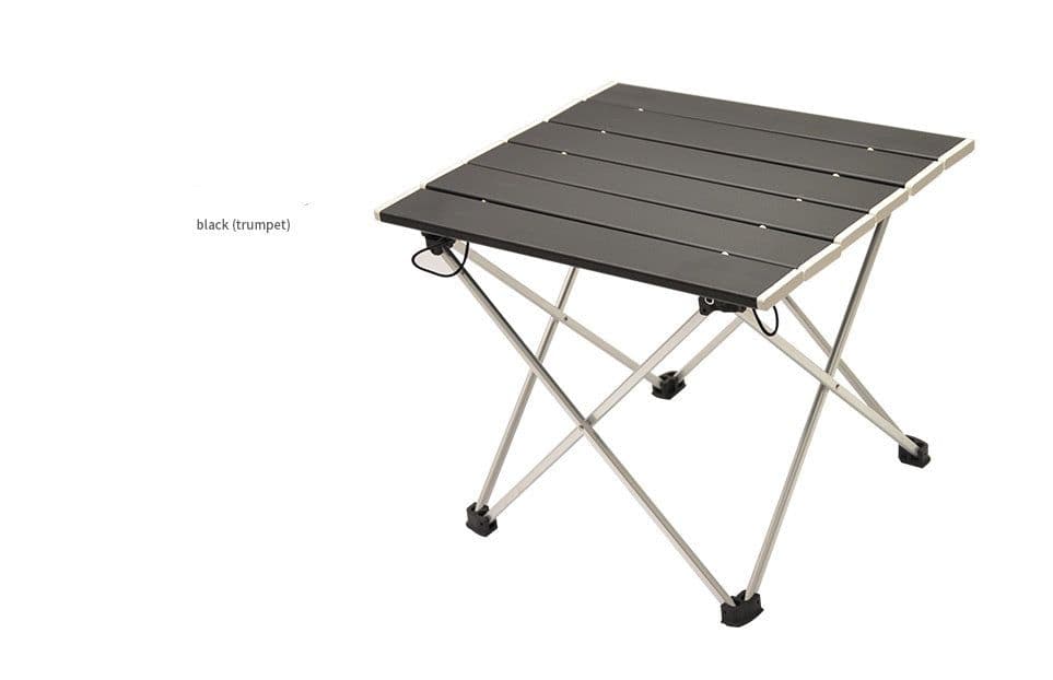 image-Portatile Pieghevole di Campeggio di Alluminio Tavolo Scrivania Da Tavolo Top Adatto per Esterno Picnic Barbecue Cottura Vacanza Al Mare Da Trekking Traveli