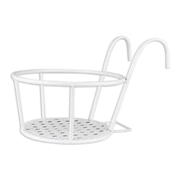 image-Chrome Black Metal Plant Pot Holder Outdoors Decoration Flower