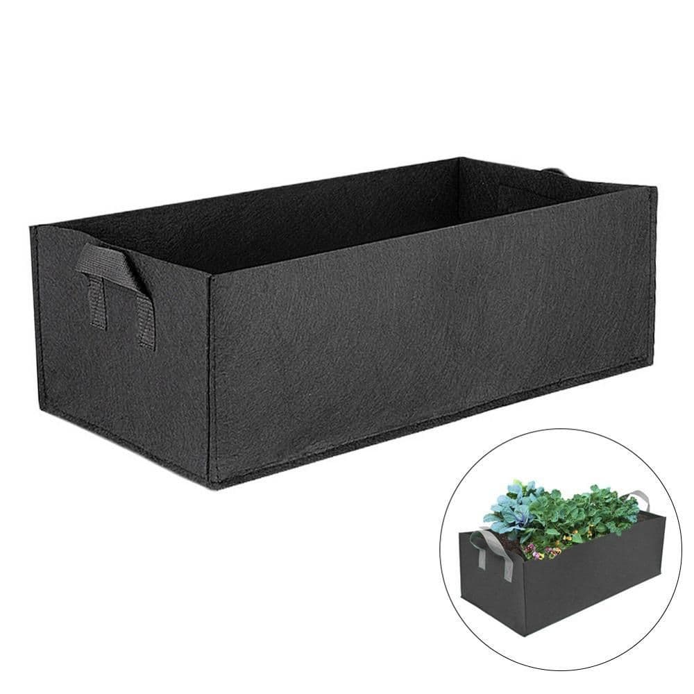 image-Felt plant bag planting bucket