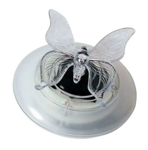 image-Solar LED Float Lamp Butterfly Dragonfly Shape Garden Pond Water Light Creative Swimming Pool Underwater Light Decor Accessories
