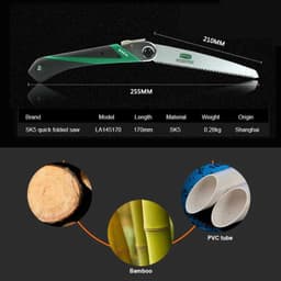 image-Quick folding saw, hand saw, garden saw, woodworking saw, camping saw, hand saw, mini saw