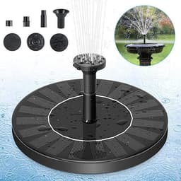 image-Solar Fountain Outdoor Garden Classic Round