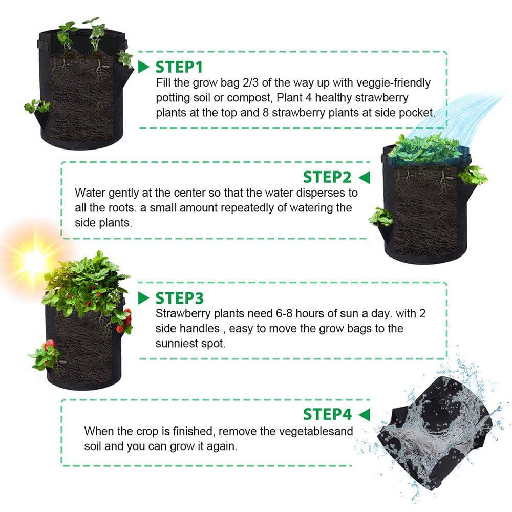 image-Felt cloth planting bag