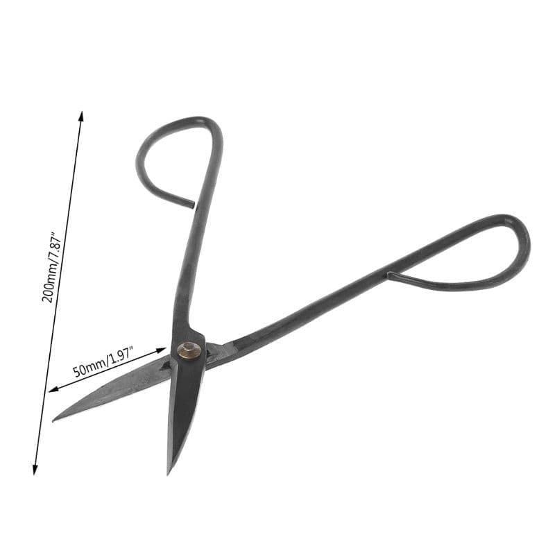 image-Beginner Bonsai Tool Long Handle Scissors Gardening Plant Branch Shears 20cm New