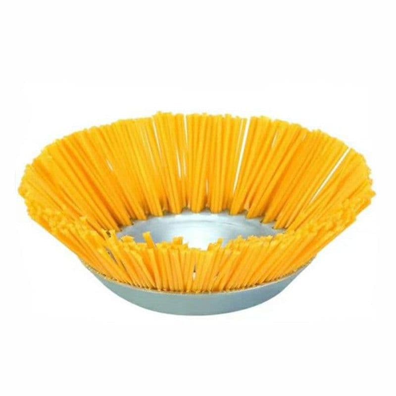 image-5pcs/set 8inch Nylon Wire Wheel Grass Trimmer Lawnmower Brush Cutter Head with Install Tool for Garden Backyard Lawn Sidewalk