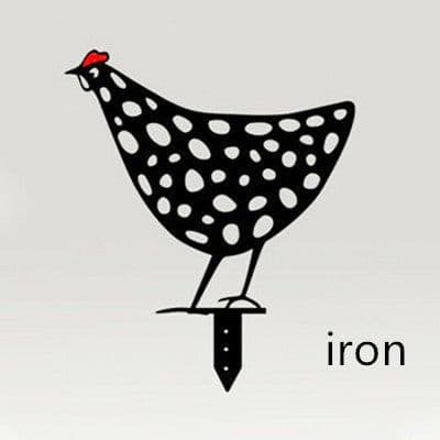 image-Chicken Yard Art Outdoor Garden Back Yard Gazon Stakes Hen Yard Decor