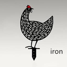 image-Chicken Yard Art Outdoor Garden Back Yard Gazon Stakes Hen Yard Decor