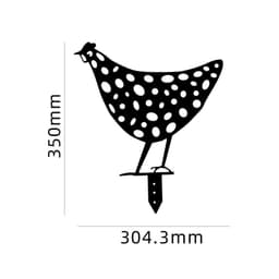 image-Chicken Yard Art Outdoor Garden Back Yard Gazon Stakes Hen Yard Decor