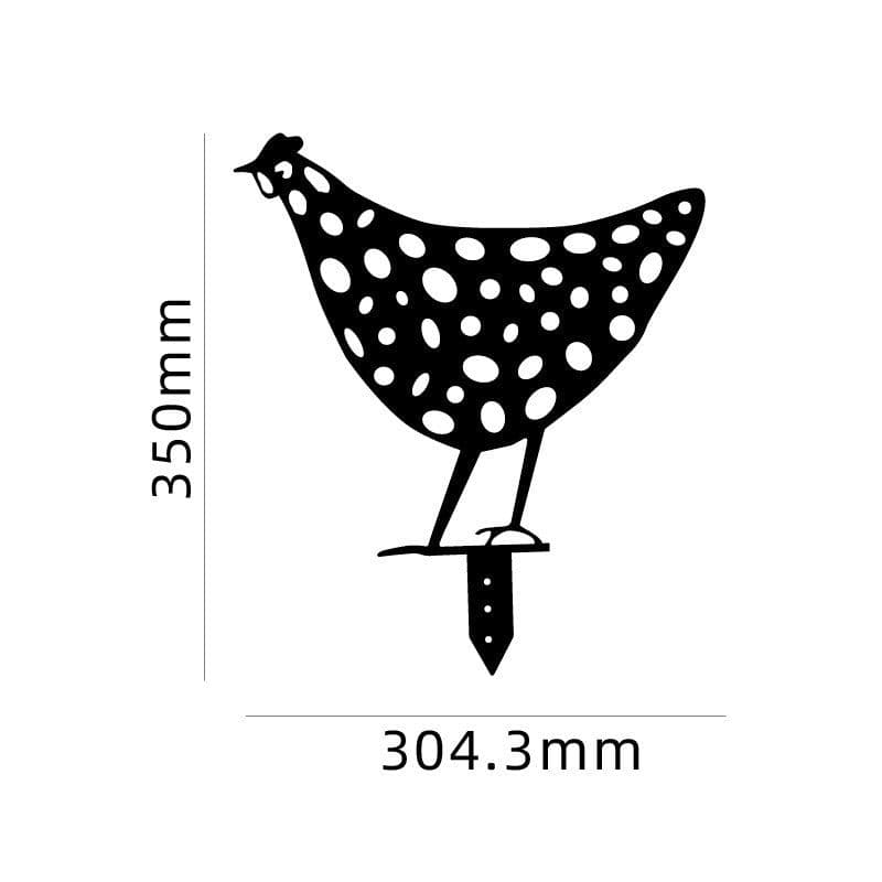 image-Chicken Yard Art Outdoor Garden Back Yard Gazon Stakes Hen Yard Decor
