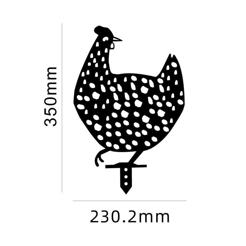 image-Chicken Yard Art Outdoor Garden Back Yard Gazon Stakes Hen Yard Decor