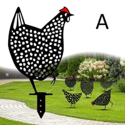image-Chicken Yard Art Outdoor Garden Back Yard Gazon Stakes Hen Yard Decor