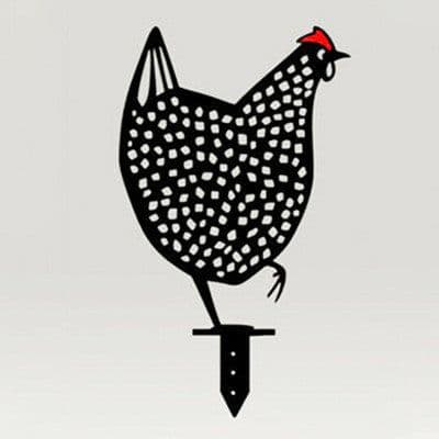 image-Chicken Yard Art Outdoor Garden Back Yard Gazon Stakes Hen Yard Decor