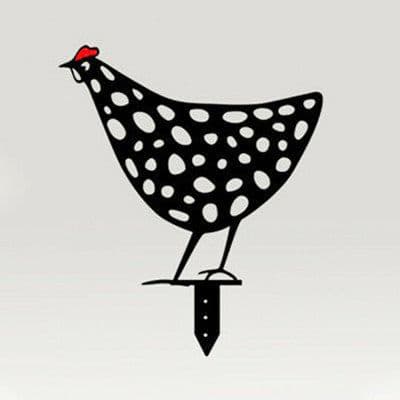 image-Chicken Yard Art Outdoor Garden Back Yard Gazon Stakes Hen Yard Decor