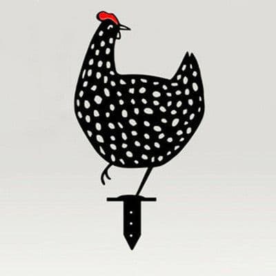image-Chicken Yard Art Outdoor Garden Back Yard Gazon Stakes Hen Yard Decor