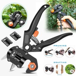 image-Garden Grafting Pruner Set Farming Fruit Tree Pruning Shears Scissor Vaccination Plant Tree Cutting Machine Tape Dropshipping
