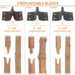 image-Garden Grafting Pruner Set Farming Fruit Tree Pruning Shears Scissor Vaccination Plant Tree Cutting Machine Tape Dropshipping