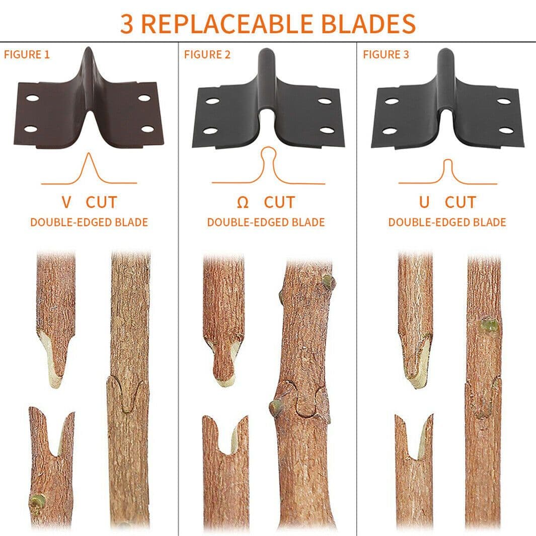 image-Garden Grafting Pruner Set Farming Fruit Tree Pruning Shears Scissor Vaccination Plant Tree Cutting Machine Tape Dropshipping